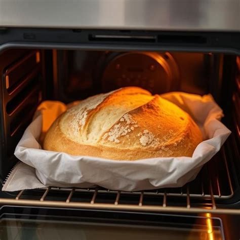 Chlieb v rúre počas pečenia