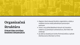 štruktúra stravovacieho systému