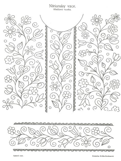 Ľudové výšivky na textile