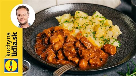 Dusené bravčové s klobásou a polentou