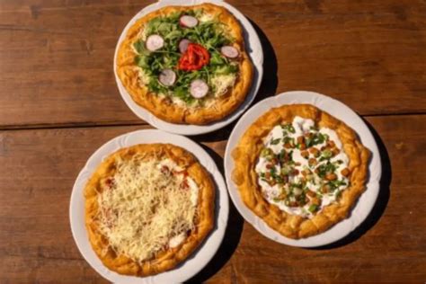 Langoše pripravené v Penzióne Kyselka