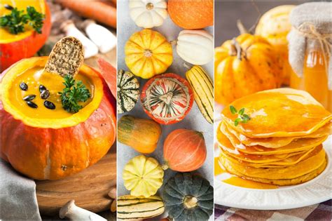 Ilustrácia rôznych druhov tekvíc