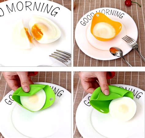 Silikónové nádoby na varenie vajec