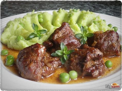 Servírované bravčové líčka s pyré