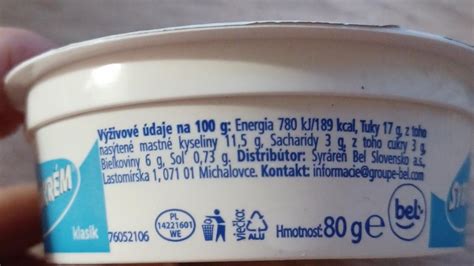 Nutričné hodnoty tvarohu