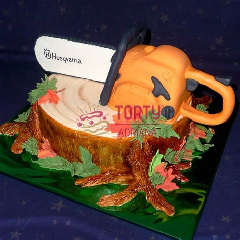 Torta v tvare pňa pre poľovníka