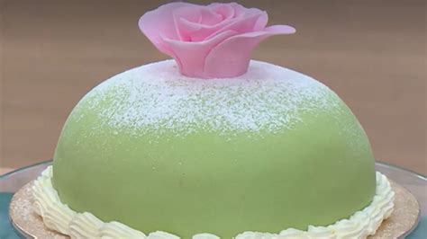 Zelená Princess Torta - tradičný švédsky dezert