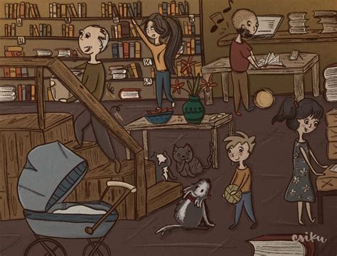 Ilustrácia rodiny pri príprave dezertu