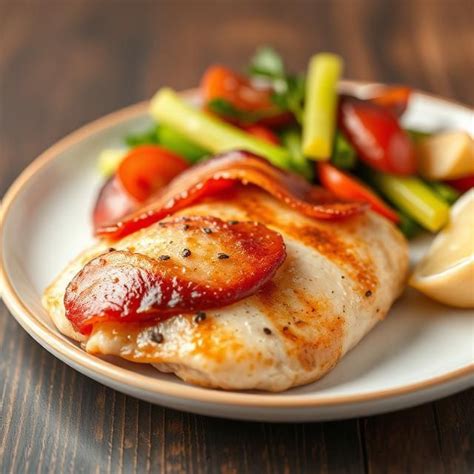 Ilustračná fotka kuracích pŕs obalených slaninou