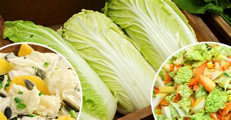 Rôzne druhy šalátov z čínskej kapusty