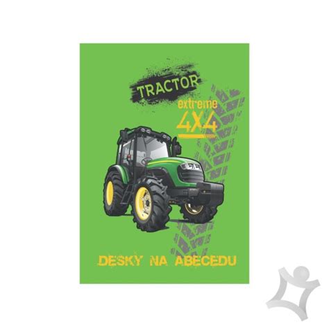 Ilustrácia rôznych typov detských tort s motívom traktora
