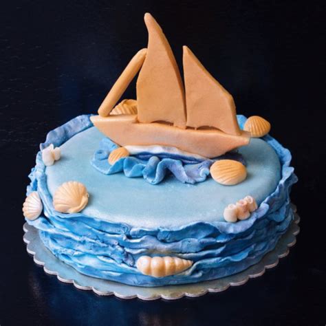 Torta s morským motívom