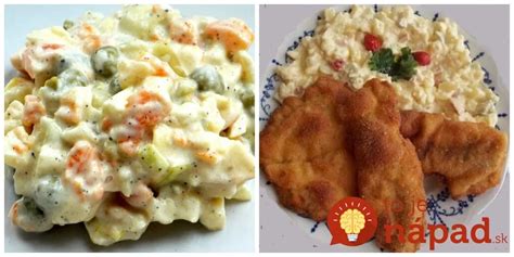 Ilustrácia s rôznymi prílohami k mletým rezňom