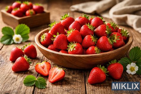 čerstvé jahody na tanieri