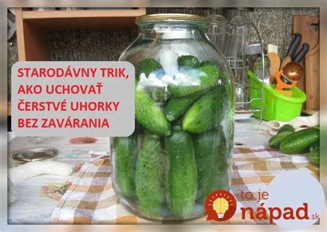 Schéma postupov zavárania uhoriek