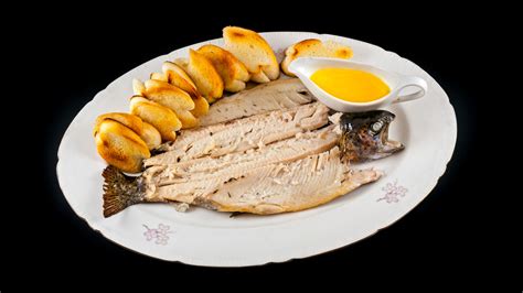 Ilustrácia grilovaného pstruha