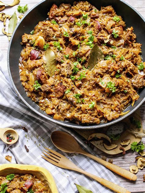 Zostava rôznych poľských jedál