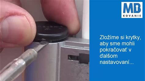 Náčrt montáže bezpečnostného kovania