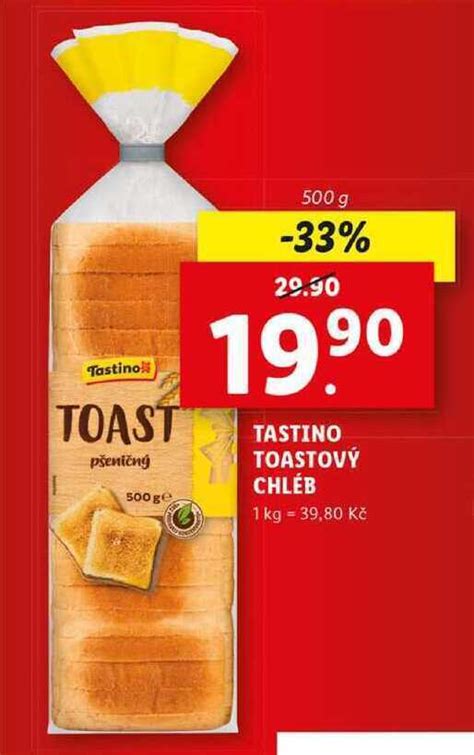 Toastový chlieb Tastino v Lidli