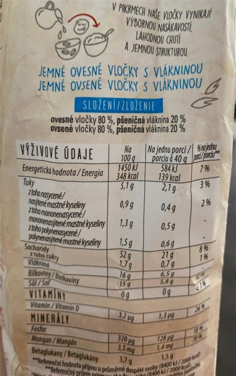 Ovsené vločky a ich nutričné hodnoty