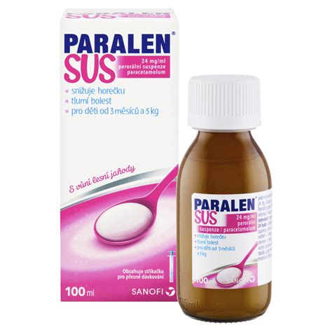 Návod na použitie striekačky Paralen SUS