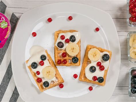 Čokoládové wafle s ovocím