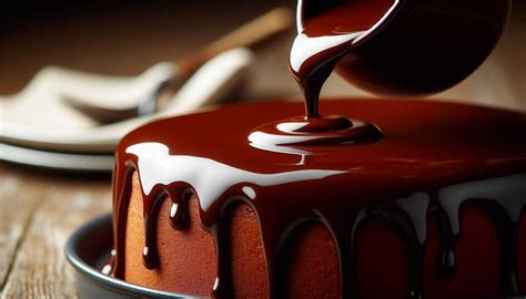 Lesklá čokoládová poleva na torte