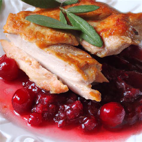 Kuracie prsia s brusnicovou omáčkou