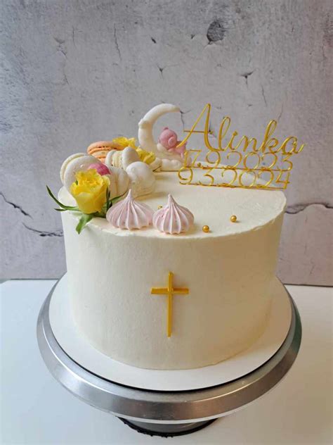 Personalizovaná torta na birmovku s menom a dátumom