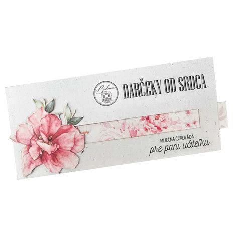 darčeková čokoláda pre učiteľku