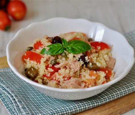 kuskusový šalát s tuniakom