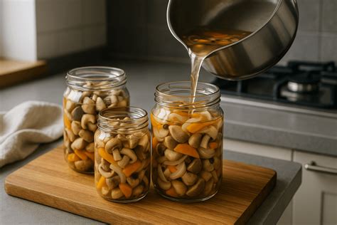 Plnenie pohárov čalamádou