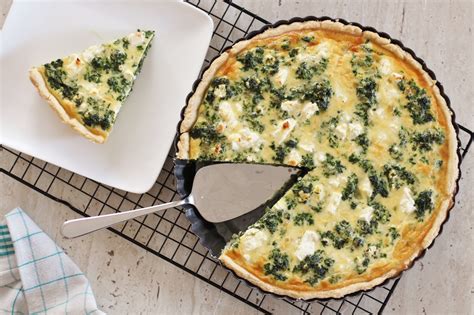 Hotový vegánsky špenátový quiche