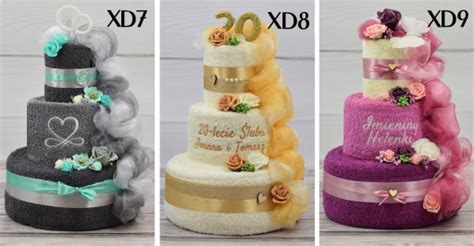 Hotová uteráková torta s dekoráciami