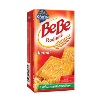 Poukladané Bebe keksy do tvaru obdĺžnika