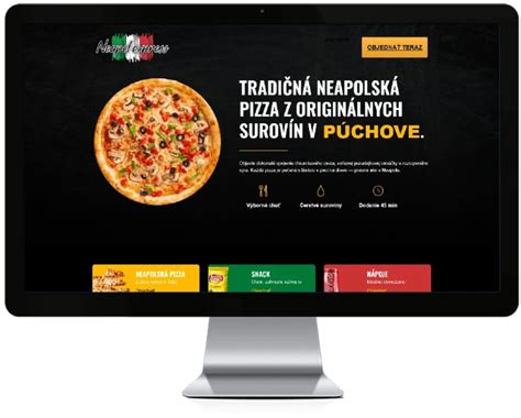 Ilustrácia online objednávky pizze