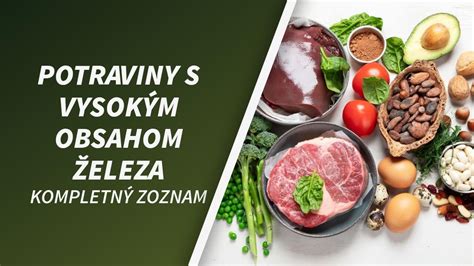 Prehľad potravín s vysokým obsahom železa