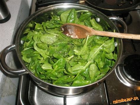 Varenie čerstvého špenátu
