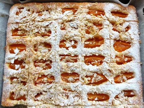 Ilustračný obrázok marhuľového koláča s posýpkou