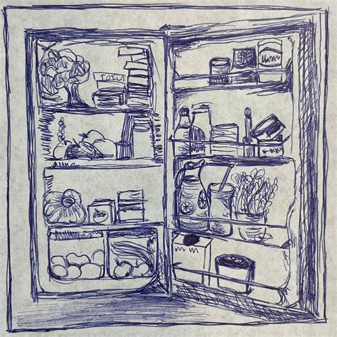Ilustrácia cheesecaku chladnúceho v chladničke.