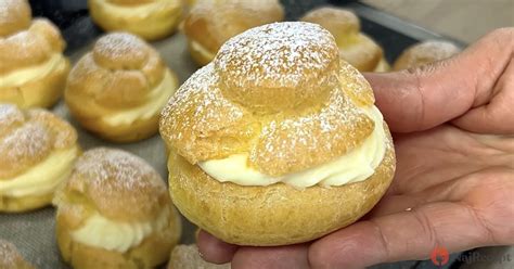 Veterníky plnené krémom