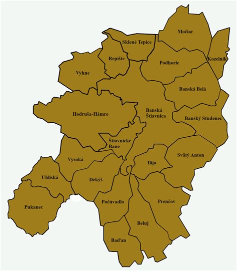 Mapa regiónu Šopluk