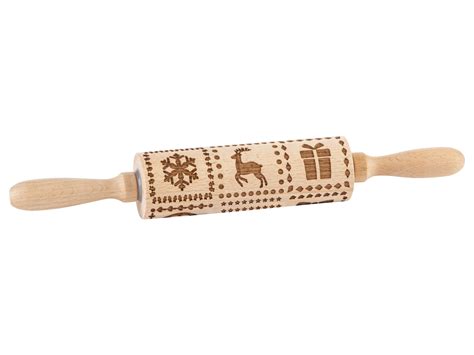 Embosovaný valček s vianočnými motívmi