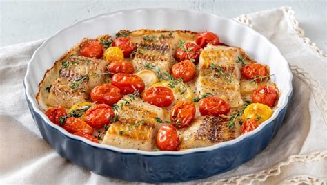 Pečená treska s bylinkami a citrónom