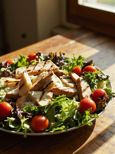 Biela fazuľa s paradajkami a grilovaným halloumi