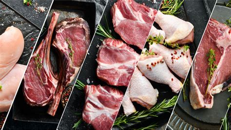 Rôzne druhy pečeného mäsa so zeleninou