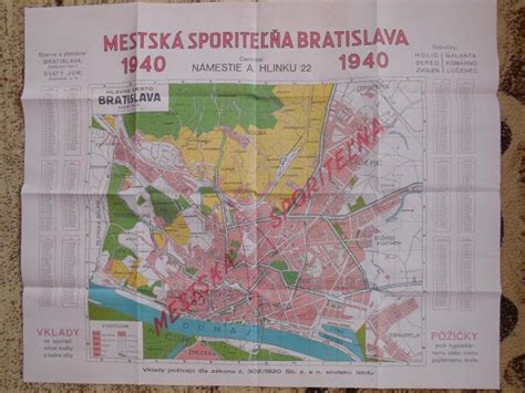 Mapa historického Prešporku (Bratislavy)