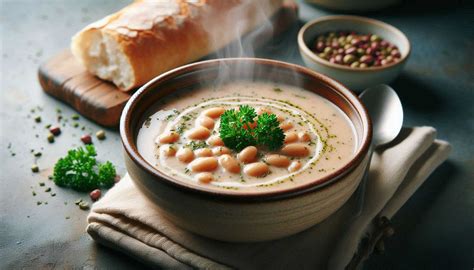 Krémová fazuľová polievka