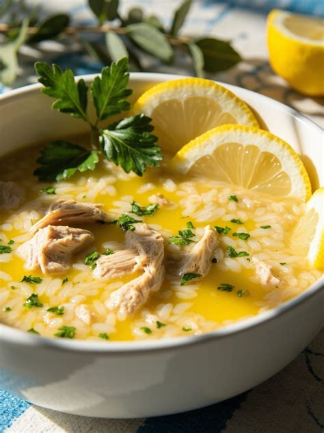 citrónová kuracia polievka s ryžou