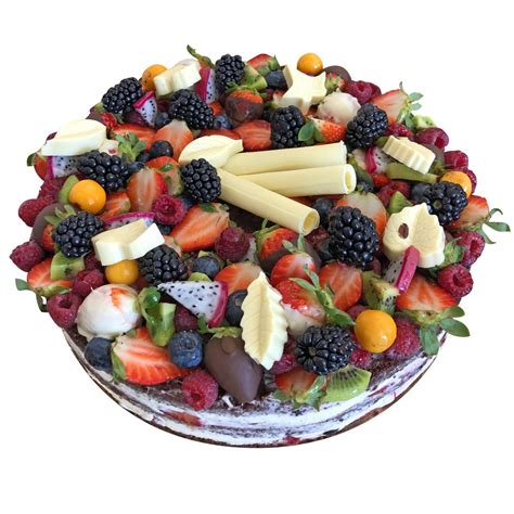 Torta zdobená čerstvým ovocím